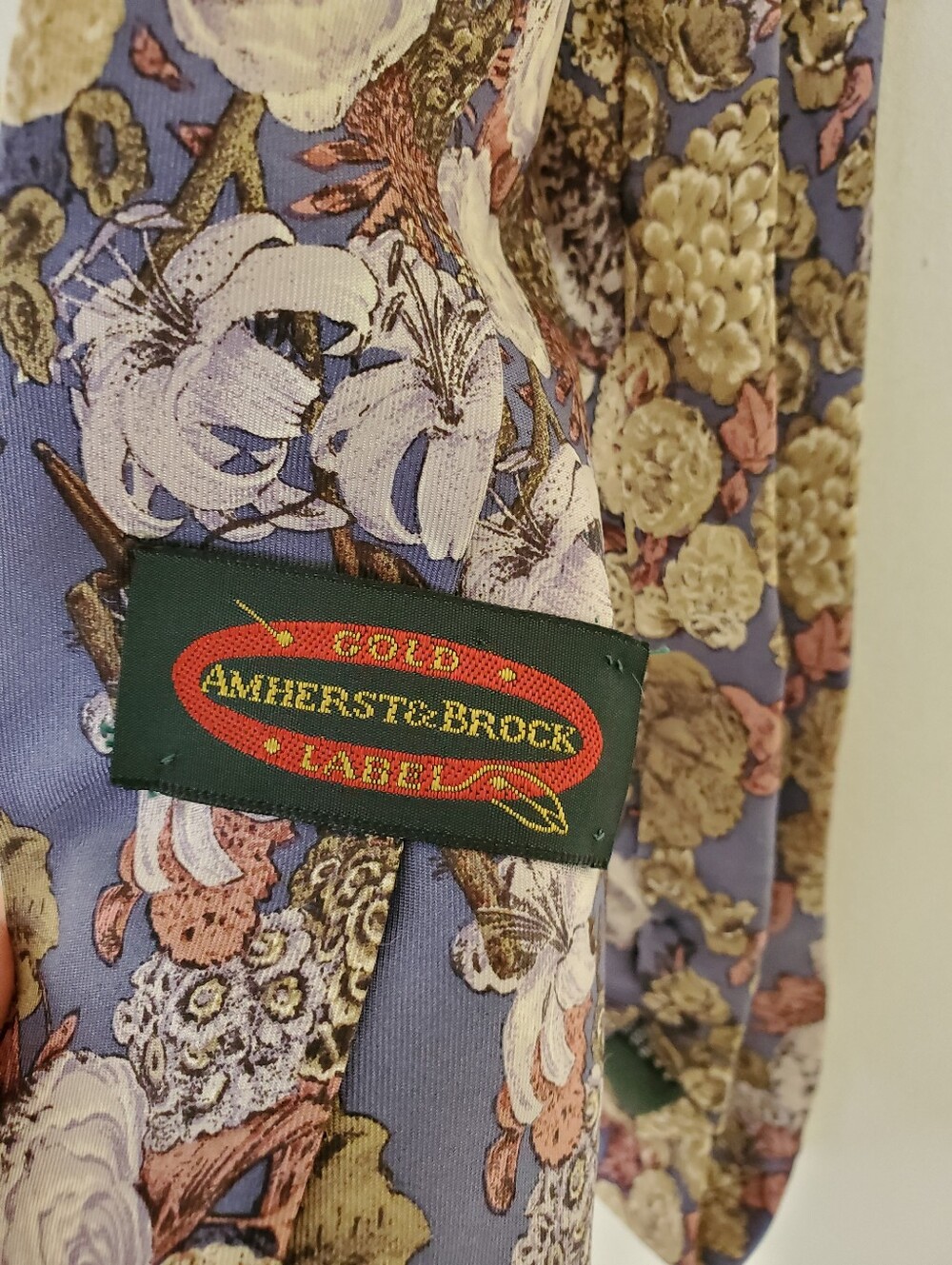 Vintage Amherst Brock Silk Pattern Neck Tie